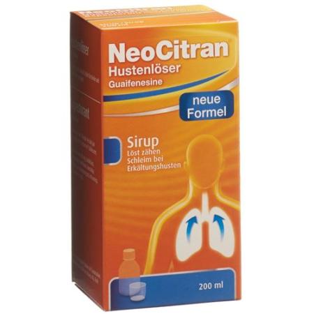 NeoCitran cough suppressant syrup glass bottle 200 ml - PrimeCare Global