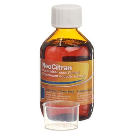 NeoCitran cough suppressant syrup glass bottle 200 ml - PrimeCare Global