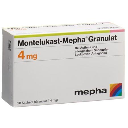 Montelukast-Mepha Gran 4 mg Btl 28 pcs - PrimeCare Global