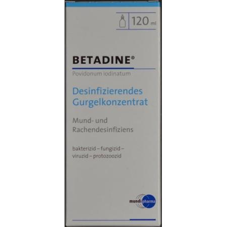 Betadine disinfecting gargle concentrate liq Fl 120 ml - PrimeCare Global