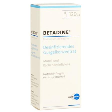 Betadine disinfecting gargle concentrate liq Fl 120 ml - PrimeCare Global