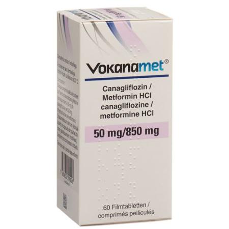 Vokanamet film tablets 50/850 mg 3 bottles 60 pcs - PrimeCare Global