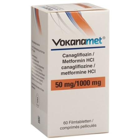 Vokanamet film tabl 50/1000 mg bottle 60 pcs - PrimeCare Global
