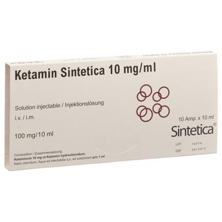 Ketamine Sintetica Inj L&ouml;s 10 mg/ml 10ml ampoules 10 pcs - PrimeCare Global