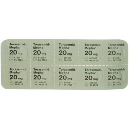 Torasemid-Mepha Tabl 20 mg 20 pcs - PrimeCare Global