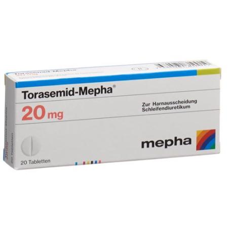 Torasemid-Mepha Tabl 20 mg 100 pcs - PrimeCare Global