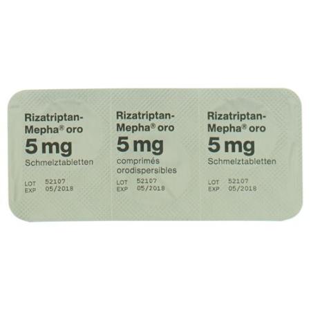 Rizatriptan-Mepha oro Melting Tabl 5 mg 6 pcs - PrimeCare Global