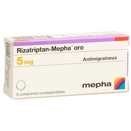 Rizatriptan-Mepha oro Melting Tabl 5 mg 6 pcs - PrimeCare Global