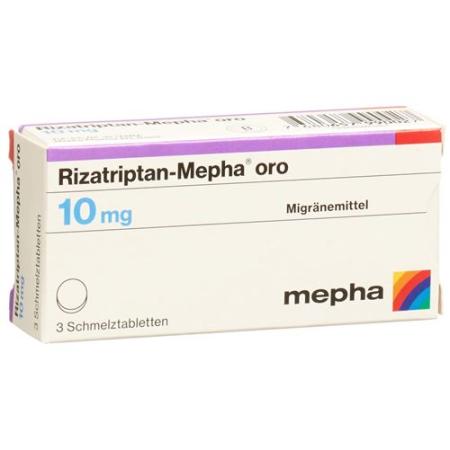 Rizatriptan-Mepha oro Melting Tabl 10 mg 6 pcs - PrimeCare Global