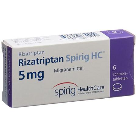 Rizatriptan Spirig HC Melting Tab 5 mg 6 pcs - PrimeCare Global