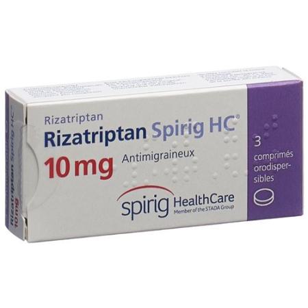 Rizatriptan Spirig HC Melting Tab 10 mg 3 pcs - PrimeCare Global