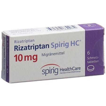 Rizatriptan Spirig HC Melting Tab 10 mg 6 pcs - PrimeCare Global