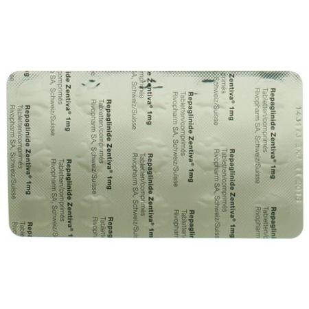 Repaglinide Zentiva Tabl 1 mg 90 pcs - PrimeCare Global