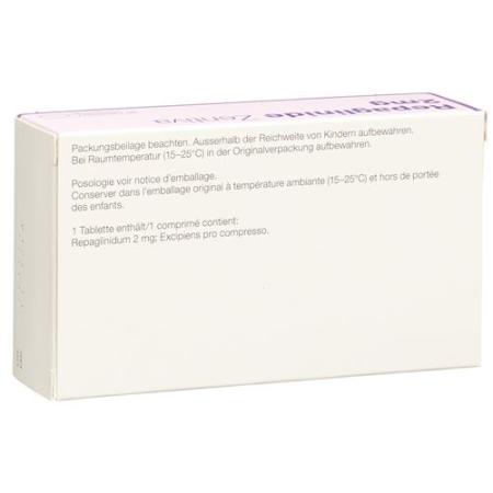 Repaglinide Zentiva Tabl 2 mg 90 pcs - PrimeCare Global