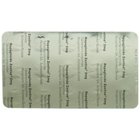 Repaglinide Zentiva Tabl 2 mg 90 pcs - PrimeCare Global