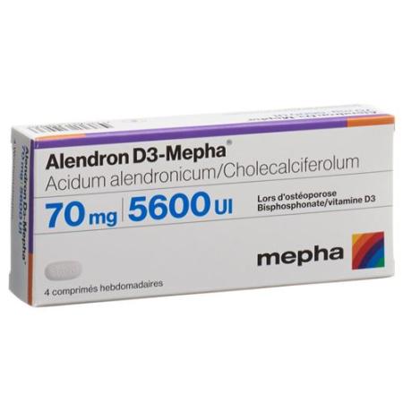 Alendron D3-Mepha weekly tablets 70/5600 12 pcs - PrimeCare Global