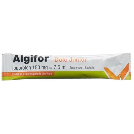 Algifor Dolo Junior Susp 150 mg/7.5ml 18 bags 7.5 ml - PrimeCare Global