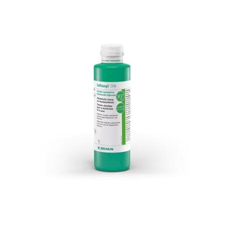 Softasept Chlorhexidin L&ouml;s 2% undyed bottle green 250 ml - PrimeCare Global