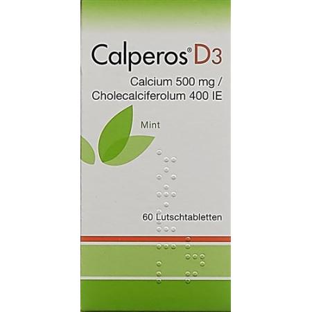 Calperos D3 lozenges mint can 60 pcs - PrimeCare Global