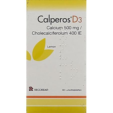 Calperos D3 lozenges lemon Ds 60 pcs - PrimeCare Global