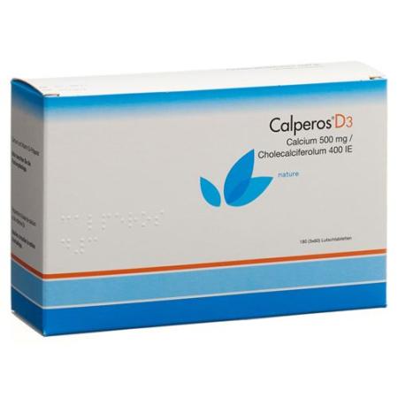 Calperos D3 lozenges nature Ds 180 pcs - PrimeCare Global