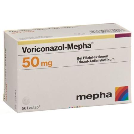 Voriconazol-Mepha Lactab 50 mg 56 pcs - PrimeCare Global