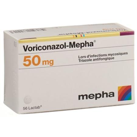 Voriconazol-Mepha Lactab 50 mg 56 pcs - PrimeCare Global