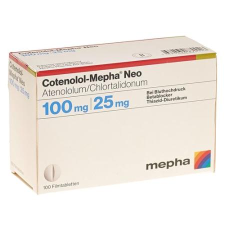 Cotenolol-Mepha Neo Filmtabl 100/25 100 pcs - PrimeCare Global