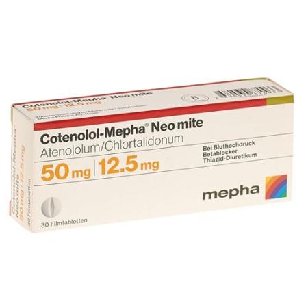 Cotenolol-Mepha Neo mite Filmtabl 50/12.5 30 pcs - PrimeCare Global