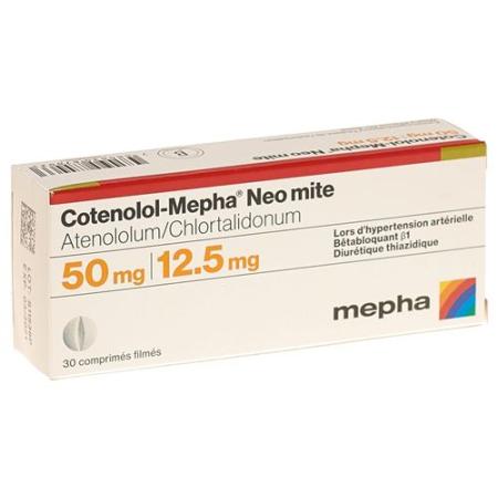 Cotenolol-Mepha Neo mite Filmtabl 50/12.5 30 pcs - PrimeCare Global