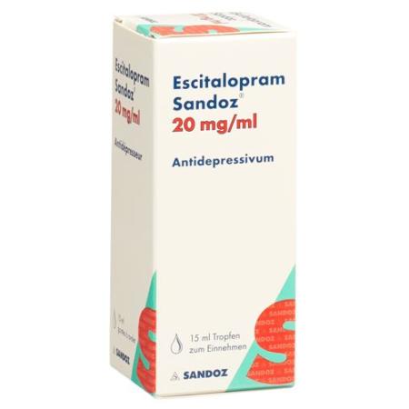 Escitalopram Sandoz drops 20 mg/ml bottle 15 ml - PrimeCare Global