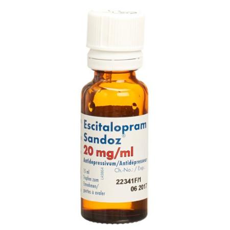 Escitalopram Sandoz drops 20 mg/ml bottle 15 ml - PrimeCare Global