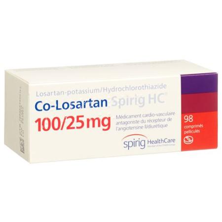 Co-Losartan Spirig HC Filmtabl 100/25mg 98 pcs - PrimeCare Global