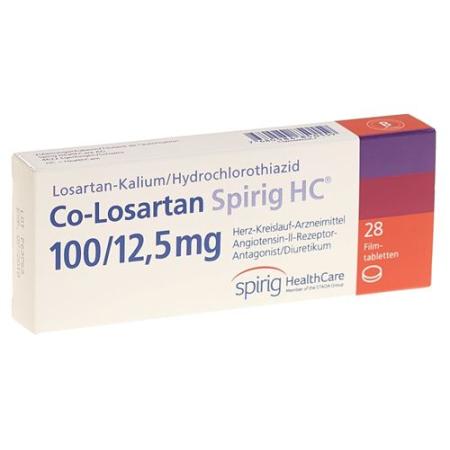 Co-Losartan Spirig HC Filmtabl 100/12.5mg 28 pcs - PrimeCare Global