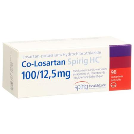 Co-Losartan Spirig HC Filmtabl 100/12.5mg 98 pcs - PrimeCare Global