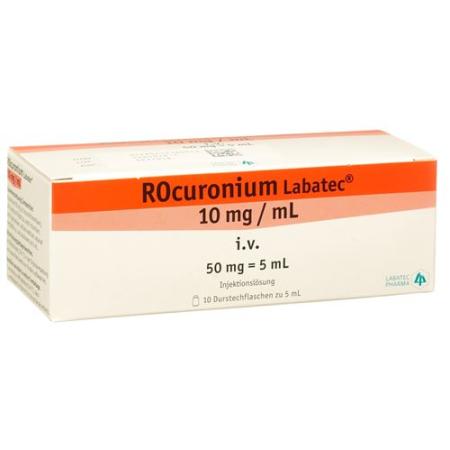 Rocuronium Labatec Inj L&ouml;s 50mg/5ml 10 vials 5ml - PrimeCare Global
