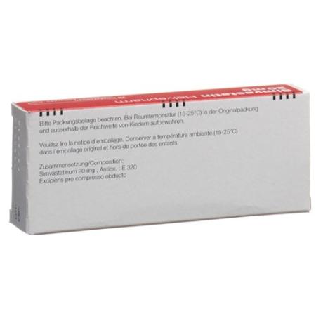 Simvastatin Helvepharm Filmtabl 20 mg 28 pcs - PrimeCare Global