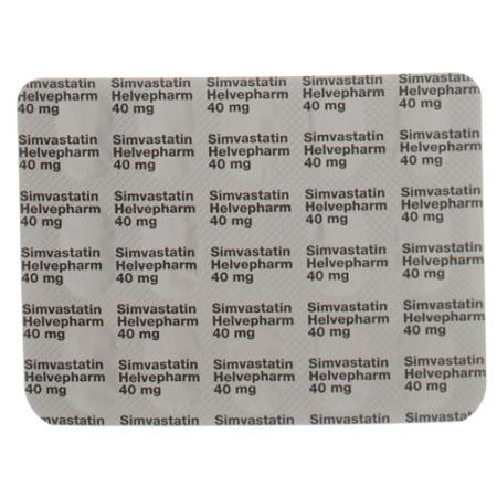 Simvastatin Helvepharm Filmtabl 40 mg 98 pcs - PrimeCare Global