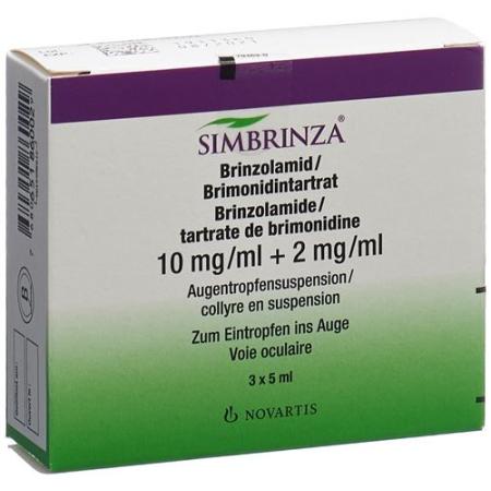 Simbrinza Susp Opht 3 Fl 5ml - PrimeCare Global