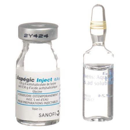 Asp&eacute;gic Inject Dry Sub 0.5 g cum Solvens Durchstf 6 pcs - PrimeCare Global