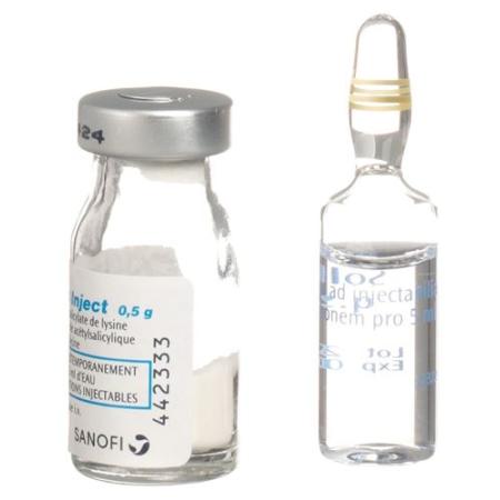 Asp&eacute;gic Inject Dry Sub 0.5 g cum Solvens Durchstf 6 pcs - PrimeCare Global