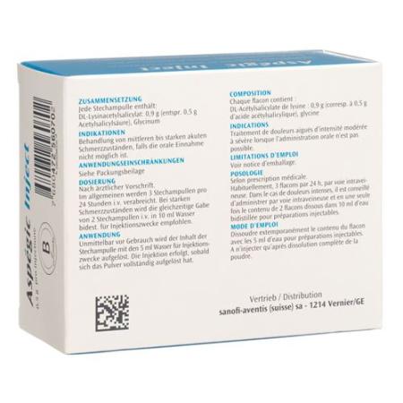 Asp&eacute;gic Inject dry sub 0.5 g permeate 20 pcs - PrimeCare Global