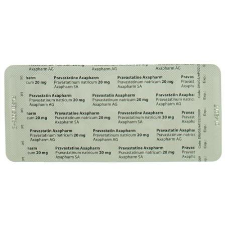 Pravastatin Axapharm Tabl 20 mg (divisible) 100 pcs - PrimeCare Global