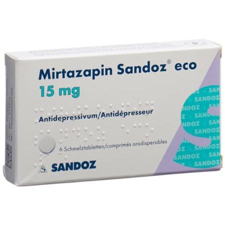 Mirtazapine Sandoz eco melt tablet 15 mg 6 pcs - PrimeCare Global