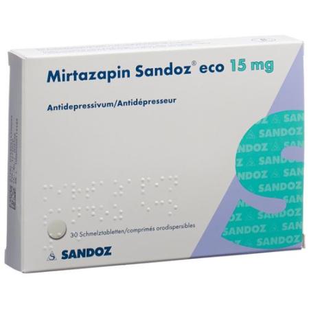 Mirtazapine Sandoz eco melting tablet 15 mg 30 pcs - PrimeCare Global