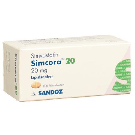 Simcora Filmtablet 20 mg 100 pcs - PrimeCare Global