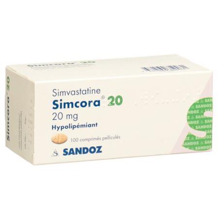 Simcora Filmtablet 20 mg 100 pcs - PrimeCare Global