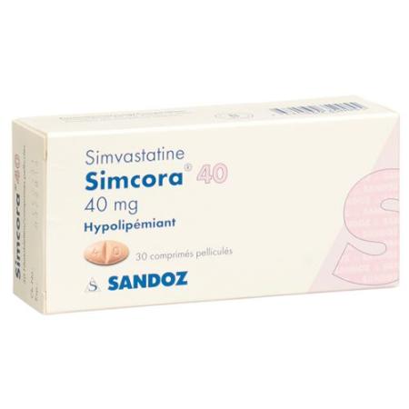 Simcora Filmtablet 40 mg 30 pcs - PrimeCare Global
