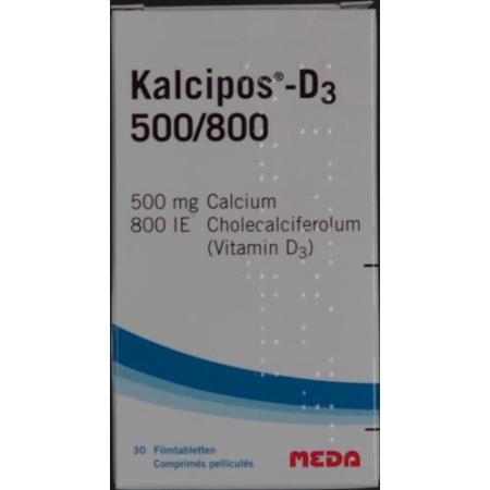 Kalcipos-D3 film tabl 500/800 Ds 30 pcs - PrimeCare Global