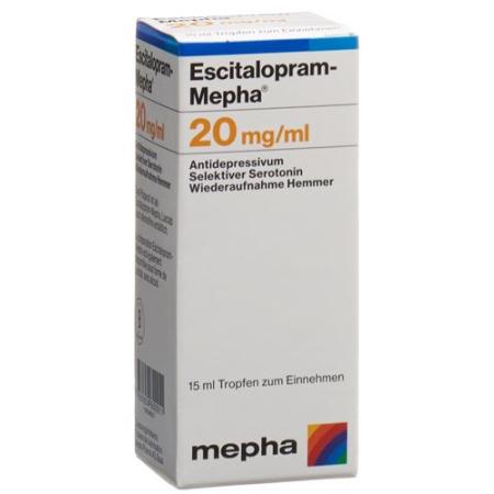 Escitalopram-Mepha drops 20 mg/ml bottle 15 ml - PrimeCare Global